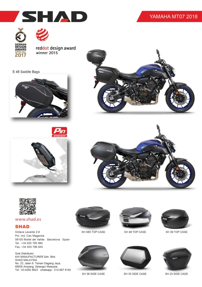 Yamaha MT07 18-19