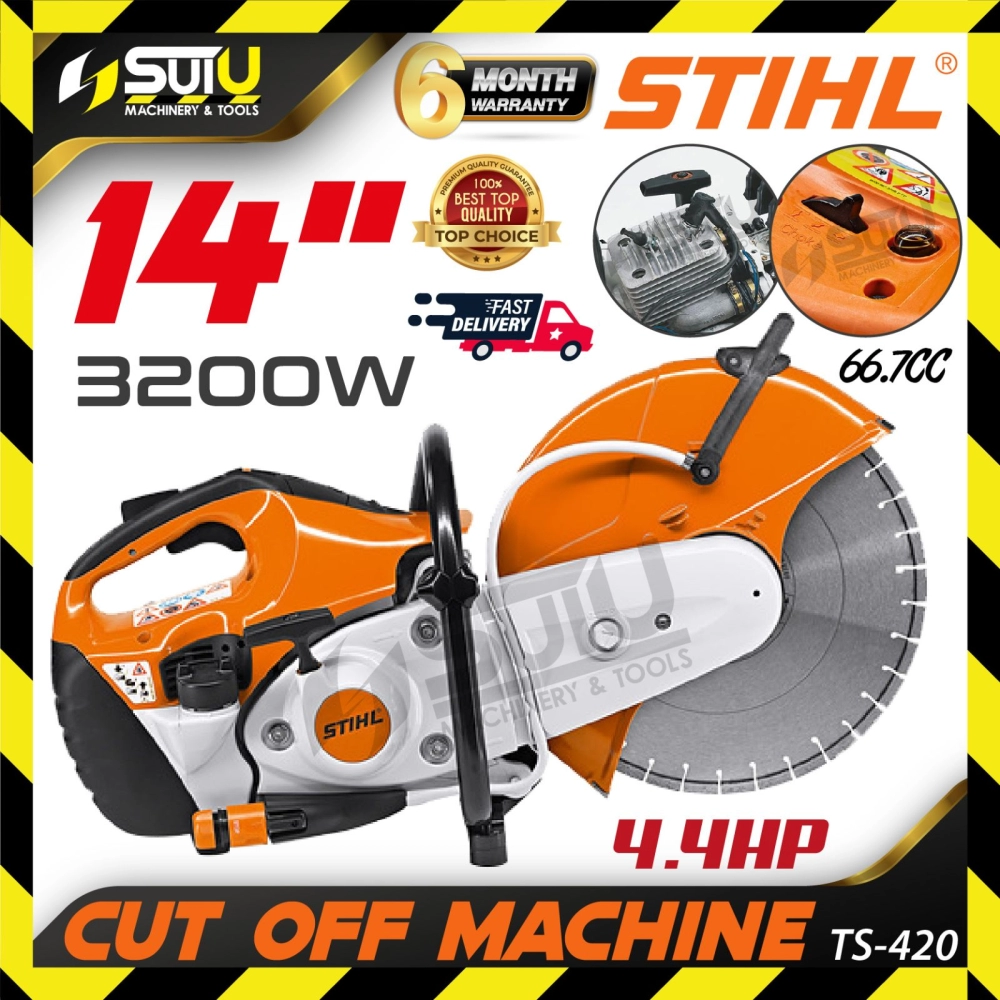 STIHL TS420 / TS-420 / TS 420 4.4HP 14" / 350MM Petrol Cut off Saw 3.2kW