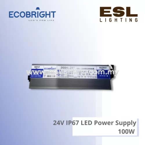 ECOBRIGHT 24V IP67 LED Power Supply 100W - EB100H-24-IP67