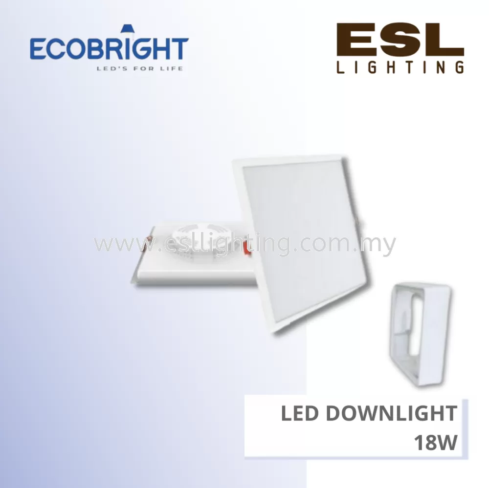 ECOBRIGHT LED Downlight Square 18W - EB222-18W
