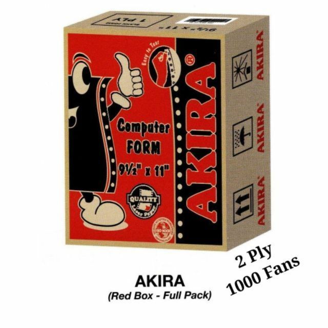 2 PLY AKIRA COMPUTER FORM (1000 FANS)