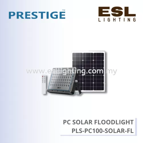 PRESTIGE PC SOLAR FLOODLIGHT 100W - PLS-PC100-SOLAR-FL IP65