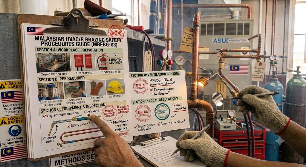 brazing safety procedures HVAC systems