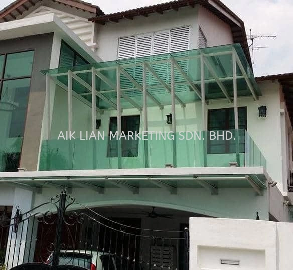 RESIDENTIAL OUTDOOR ROOF GLASS INSTALLATION SERVICE AT KLANG | ALAM IMPIAN | ARA DAMANSARA | BALAKONG | BANDAR BARU BANGI