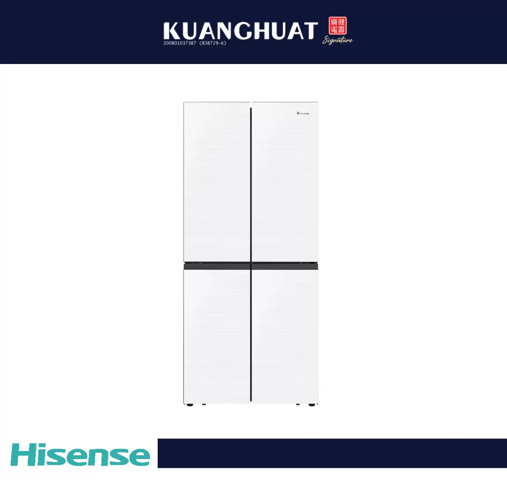 [PRE-ORDER 7 DAYS] HISENSE 520L 4 Door Inverter Refrigerator RQ568N4AWU