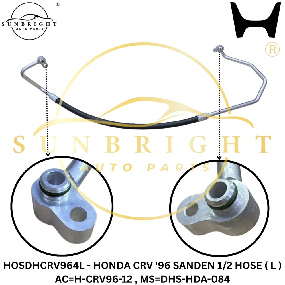 HOSDHCRV964L - HONDA CRV '96 SANDEN 1/2 HOSE ( L ) AC=H-CRV96-12 , MS=DHS-HDA-084