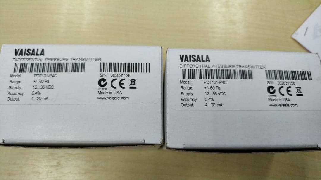 VAISALA PDT101-P4C2 | Differential Pressure Transmitter (±125 Pa; 4–20 mA)