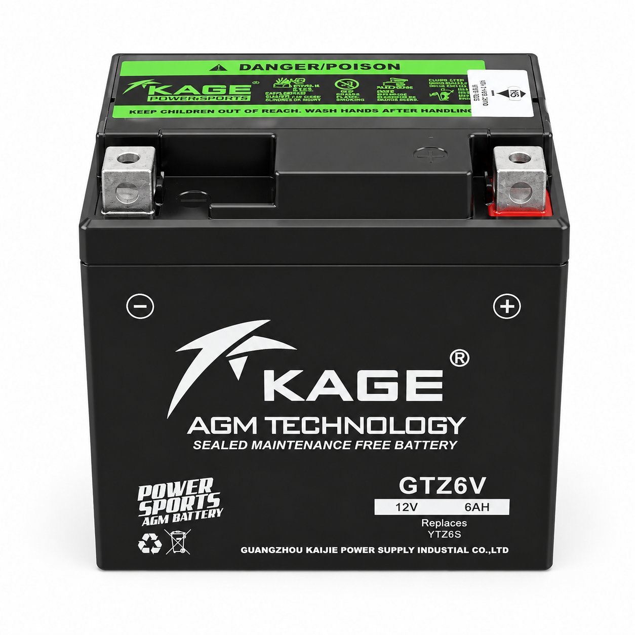 YTZ6V KAGE - Bateri ADV150/ADV160/PCX150/RS150/RSX150/VARIO 150/160