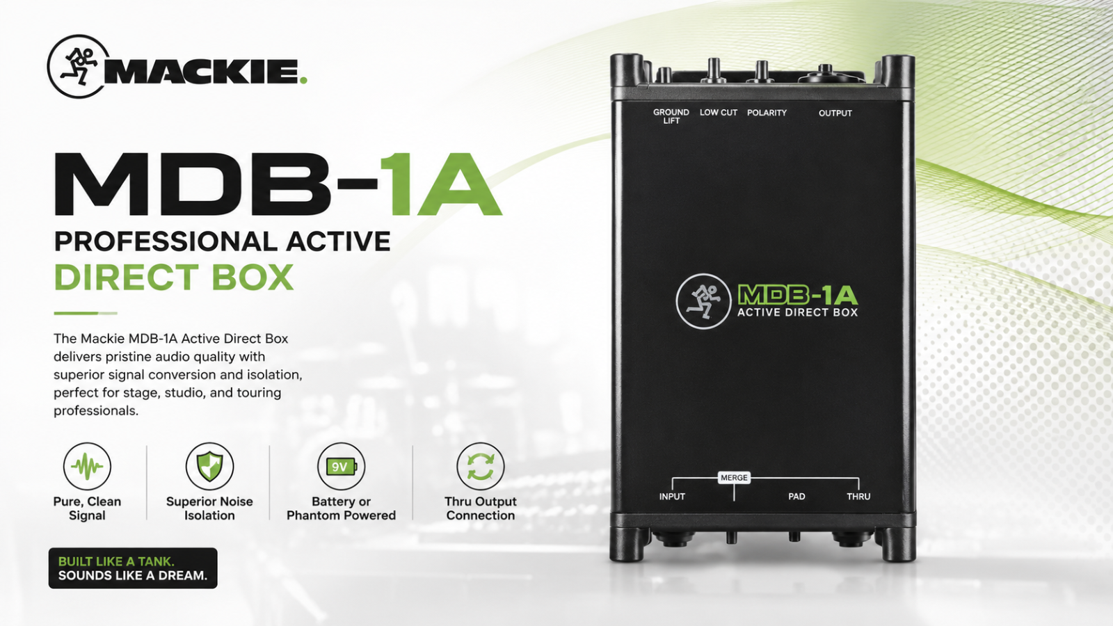 Mackie MDB-1A Professional Active Direct Box