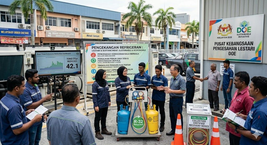 sustainable refrigerant handling guidelines Malaysia DOE