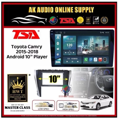 🆕1K Screen 2+32GB 4G 8-CORE🆕TSA Toyota Camry 2015 - 2018 Android 10'' inch CarPlay/DSP/BLU-RAY Car Player