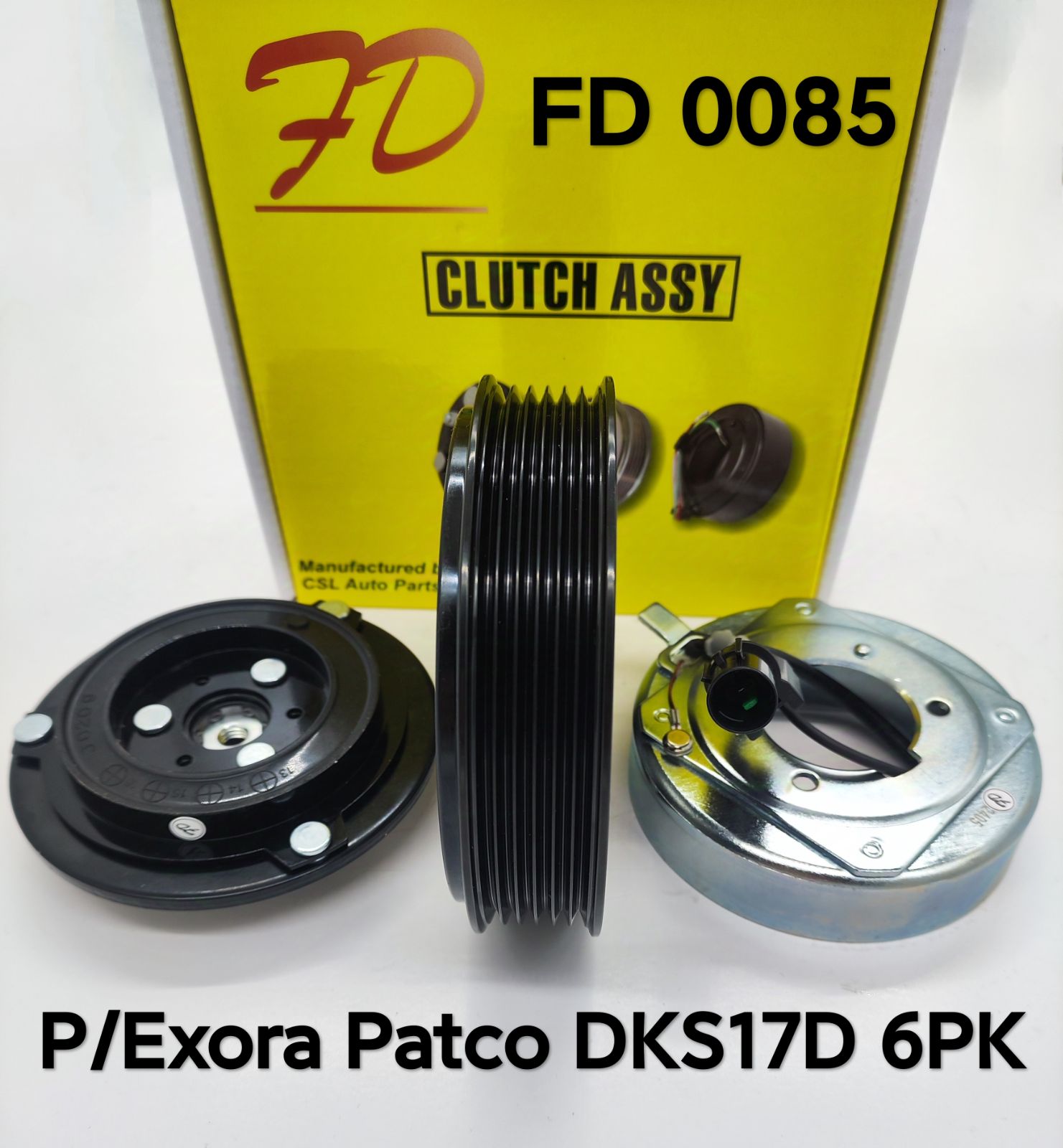 FD 0085 Proton Exora Patco 6PK DKS Clutch (NEW)