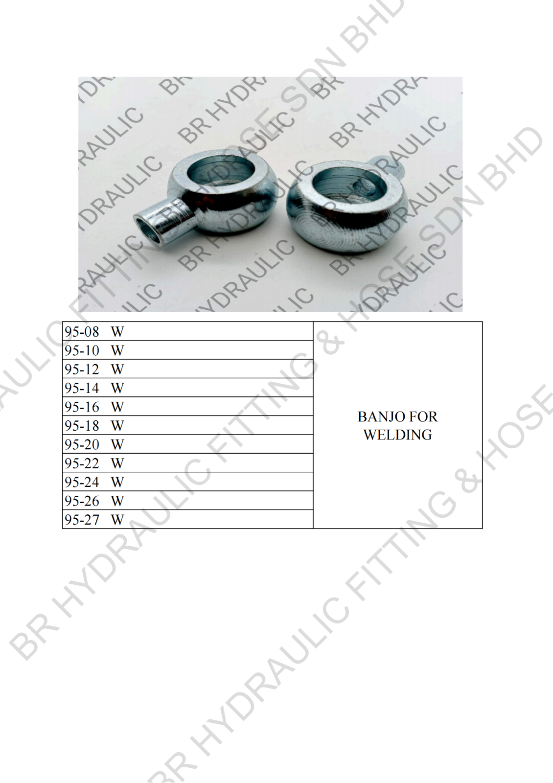 S95 BANJO FOR  WELDING