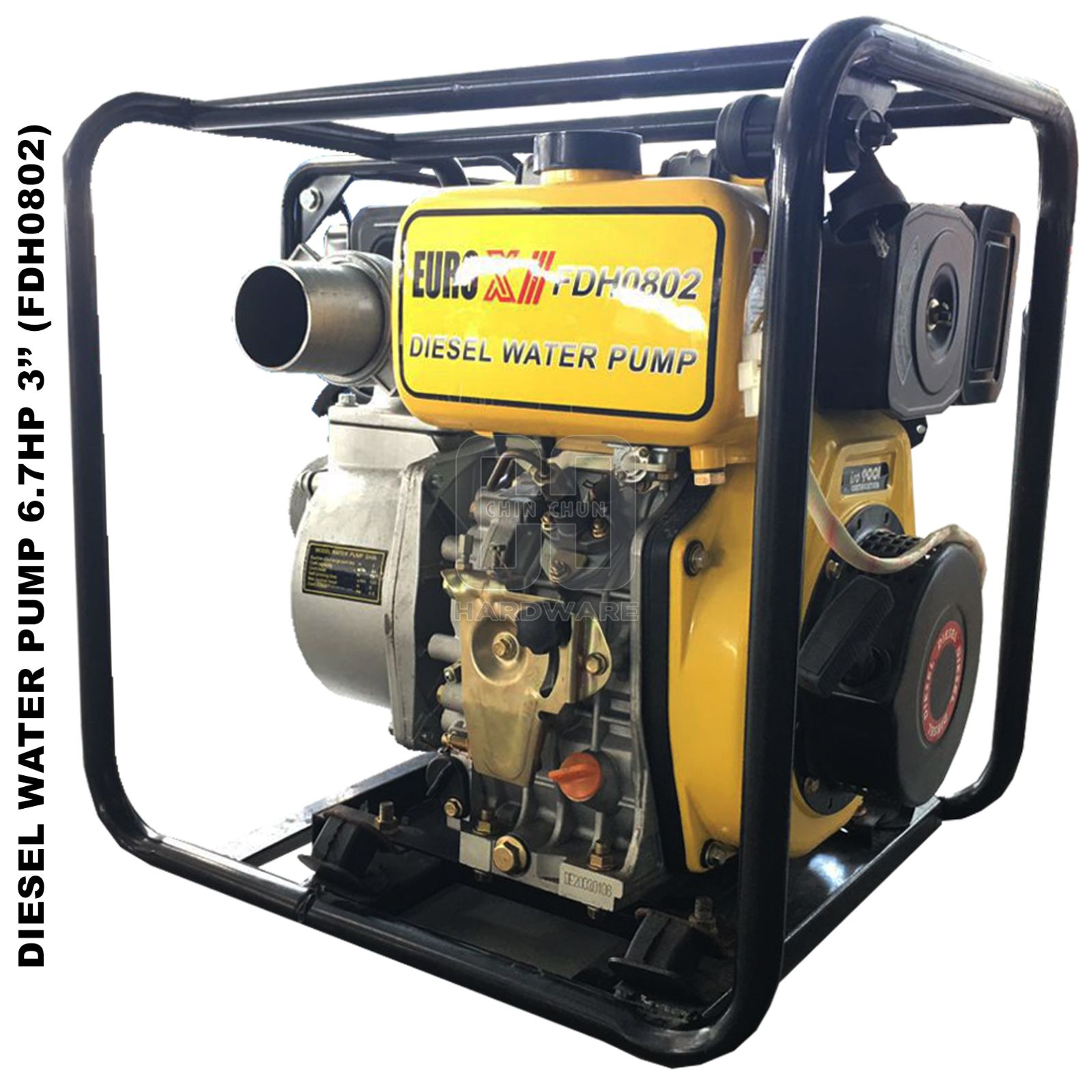 EURO X DIESEL WATER PUMP 6.7HP 3"(ELECTRIC START) (FDH0802)