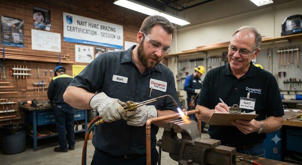 HVAC brazing professional certification training