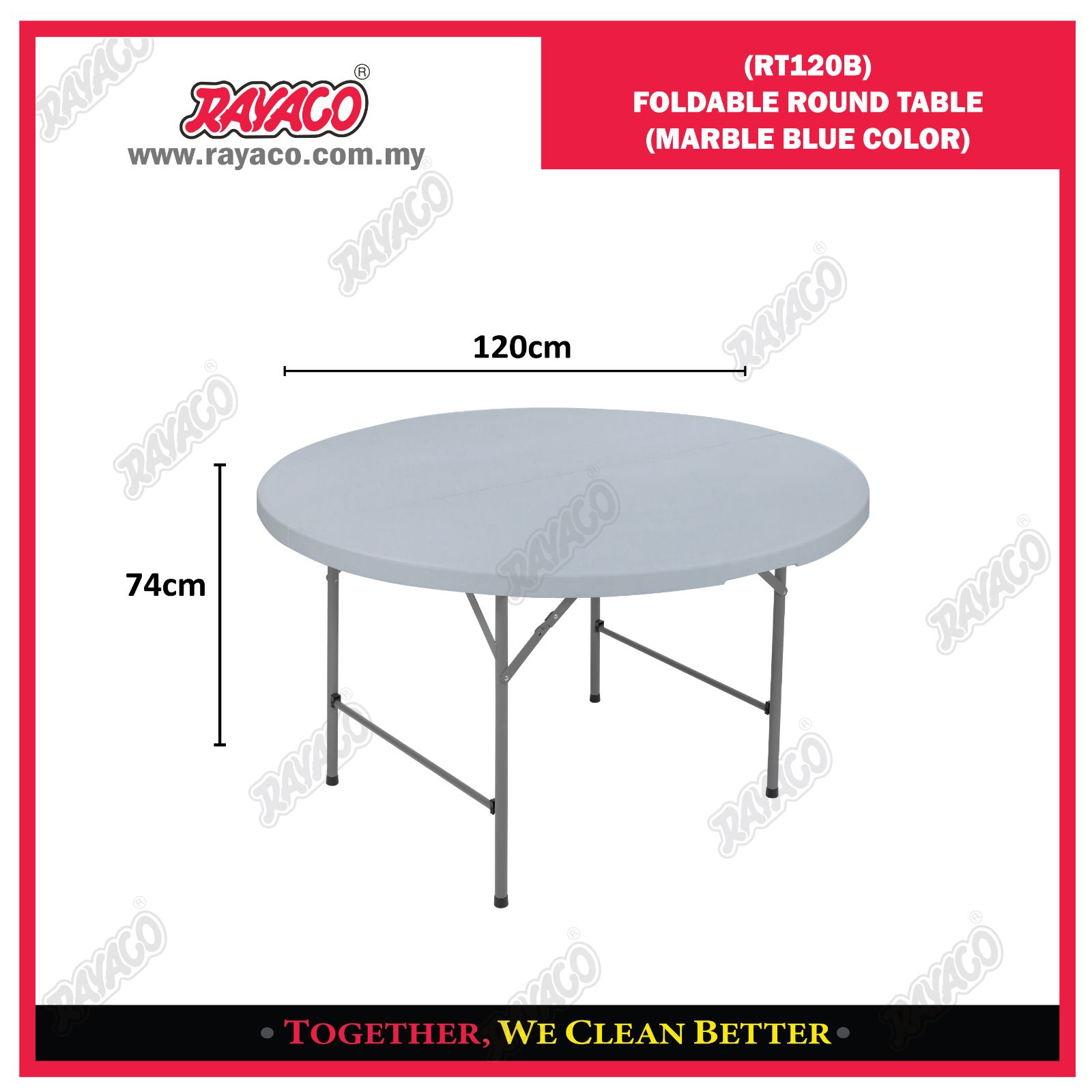 RT120B FOLDABLE ROUND TABLE