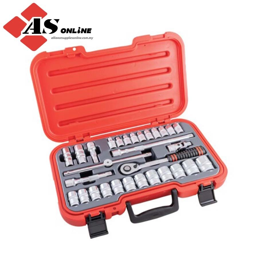 KENNEDY 1/2in. Socket Set, Metric, Set of 30 / Model: KEN5827940K