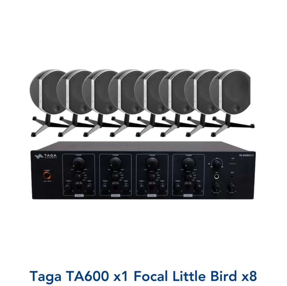 Taga Harmony TA600Multi Amplifier & Focal Little Bird Package