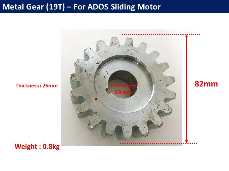 Pinion Metal Gear 19T For Autogate Sliding Motor - ADOS