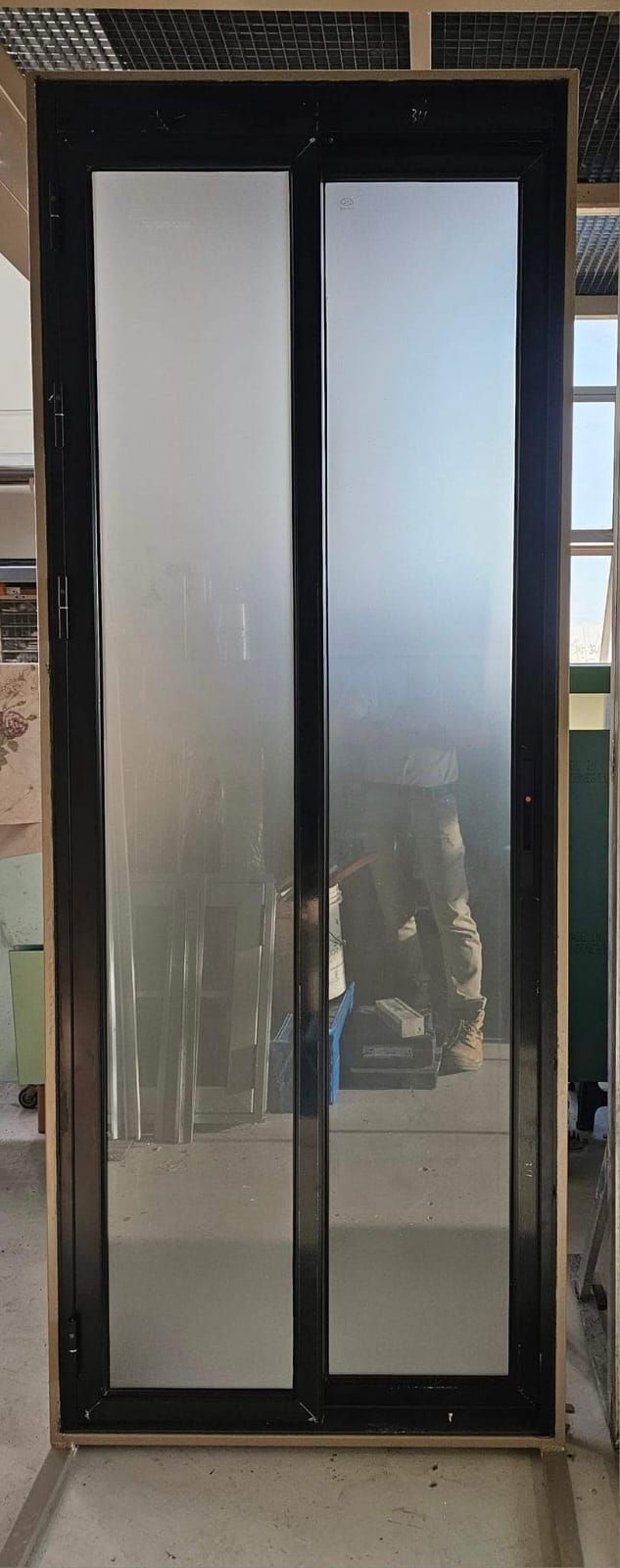 Slide And Swing Aluminium Glass Door