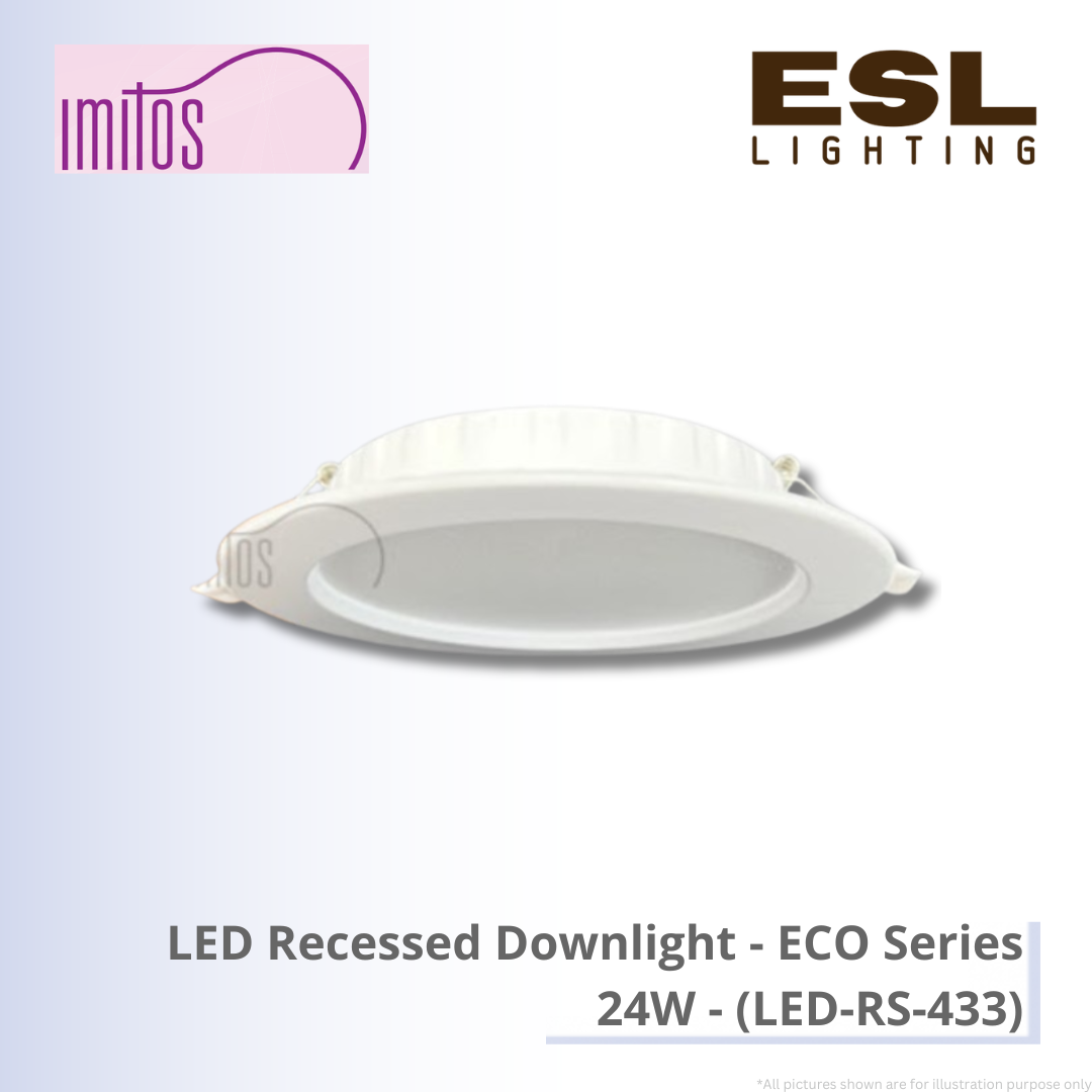 IMITOS LED Recessed Downlight (ECO Series) 24W - LED-RS-433 [SIRIM]
