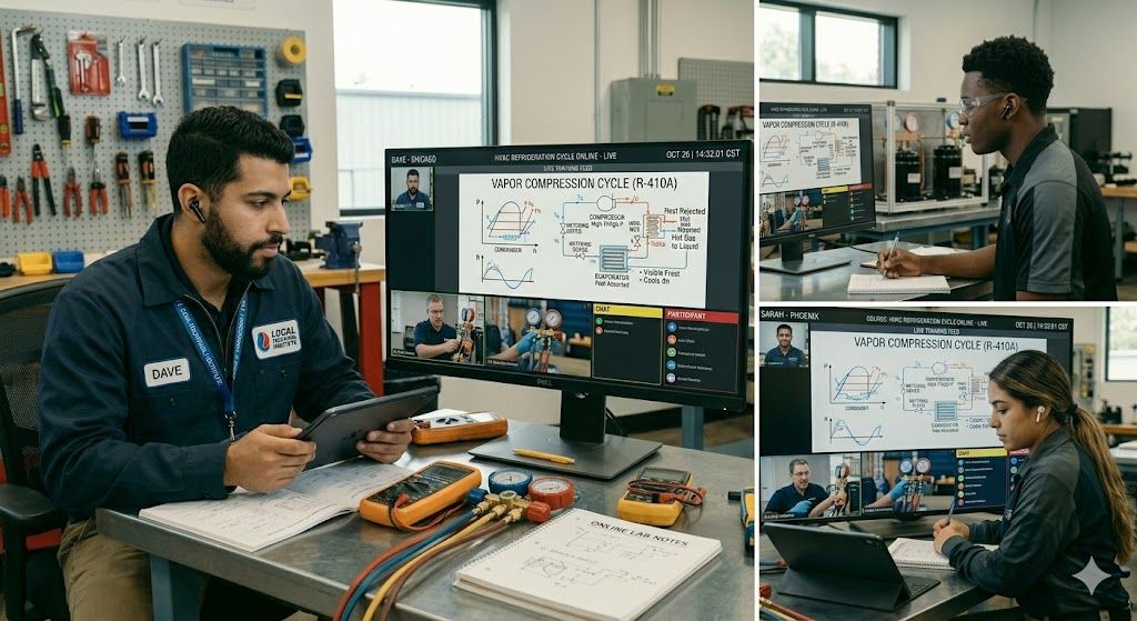 Online HVAC refrigeration cycle training