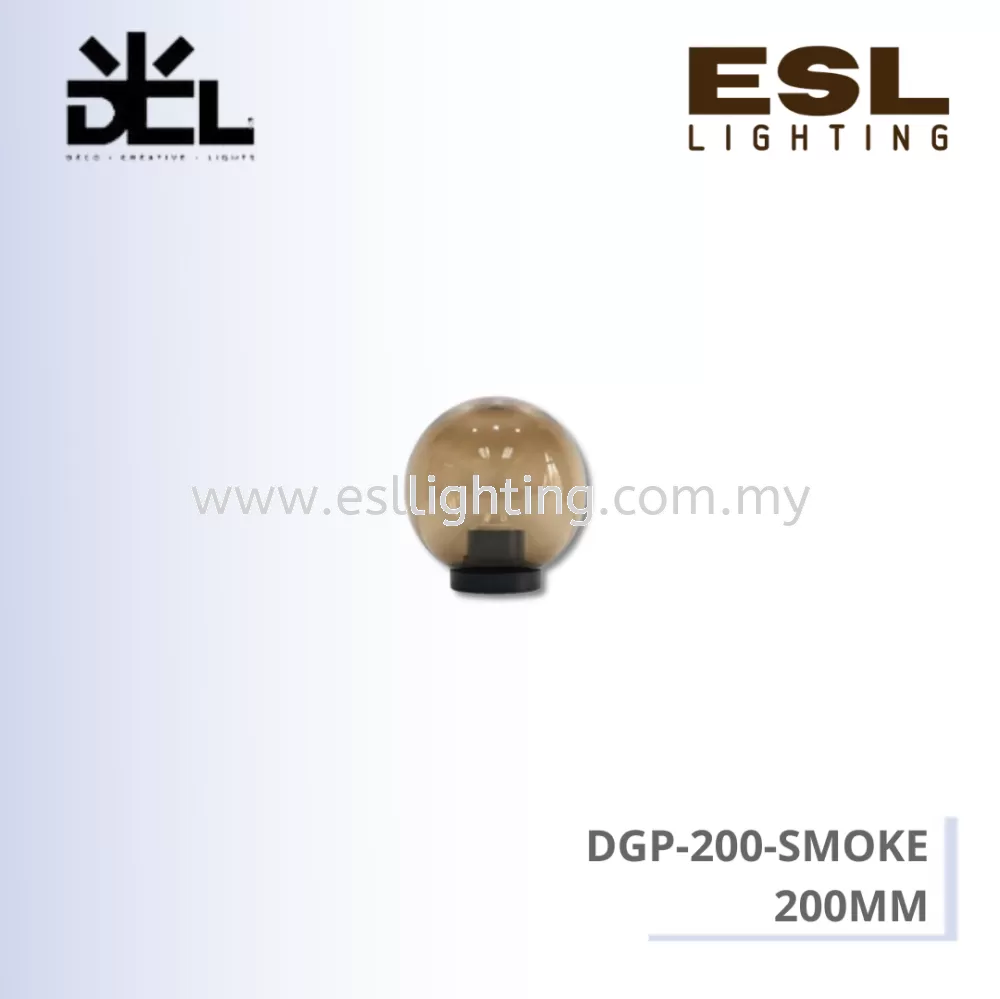 DCL OUTDOOR LIGHT DGP-200-SMOKE (200MM)