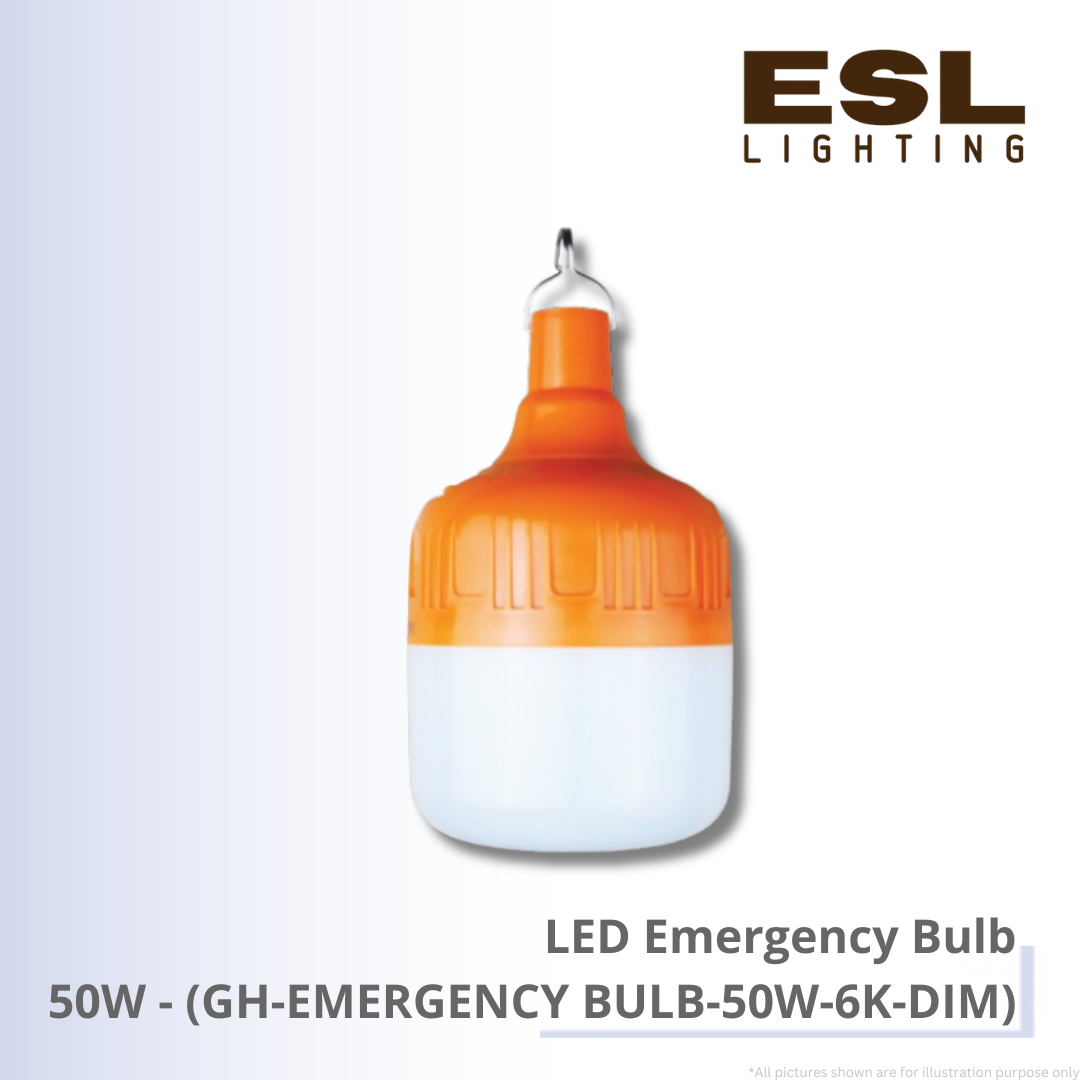 LED Emergency Bulb 50W - GH-EMERGENCY BULB-50W-6K-DIM