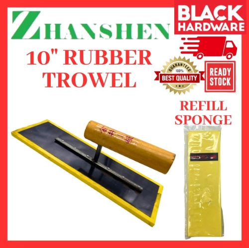 Black Hardware Sudu Simen Sponge Trowel Rubber Trowel Plastering Tools Wellforce Bricklaying Trowel Cement Scraper Plast