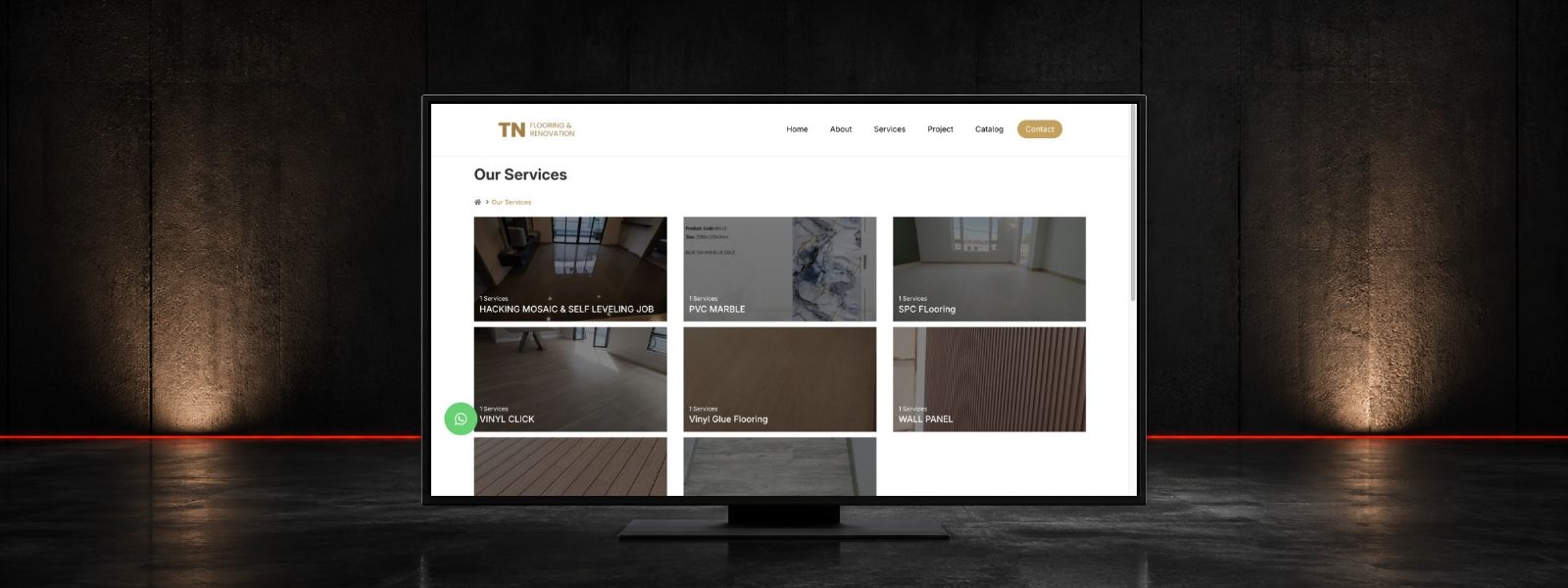 TN Flooring & Renovation Website Case Study in Kulai, Johor