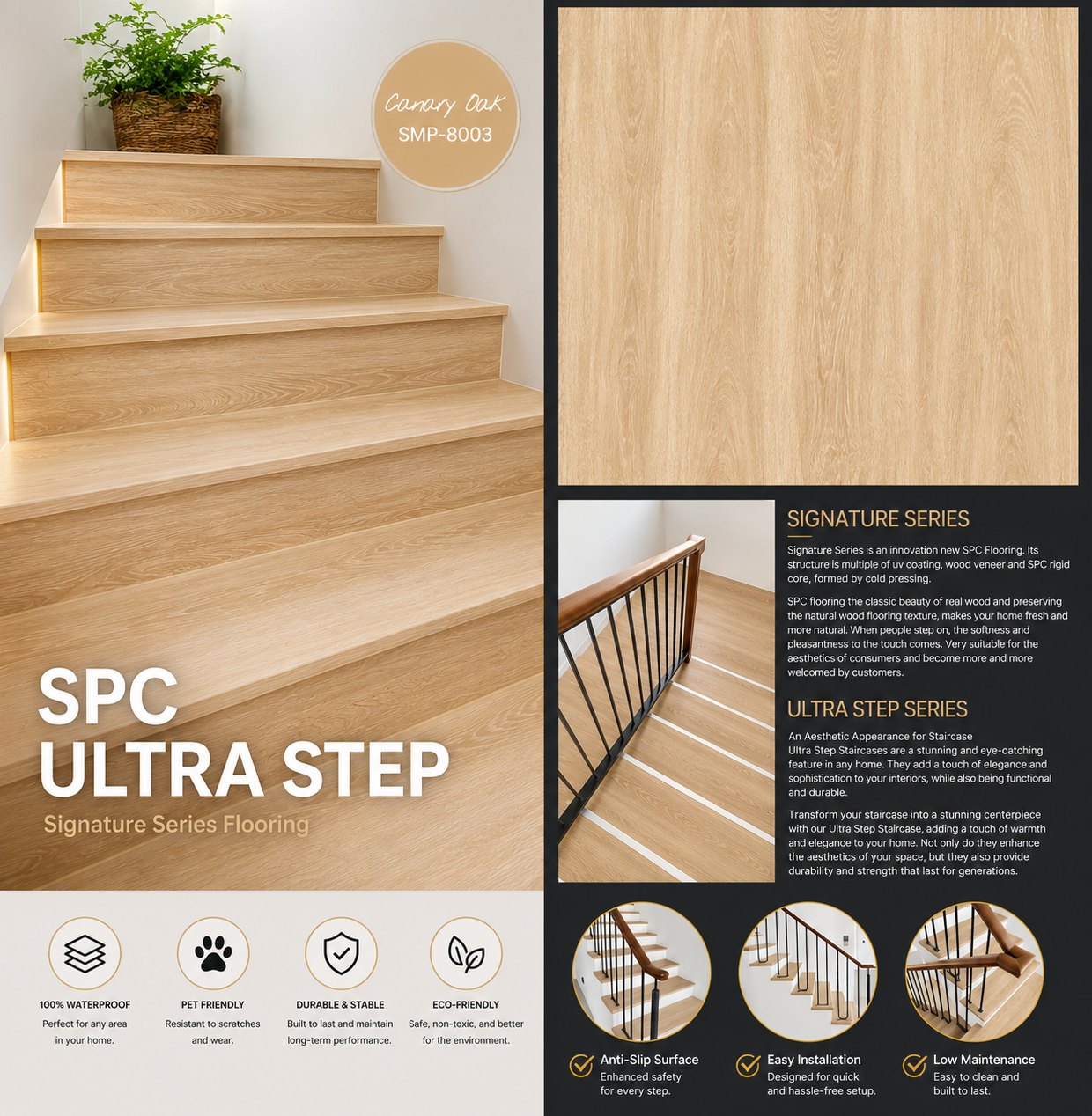 SPC FLOORING 5MM 8024 CANARY OAK