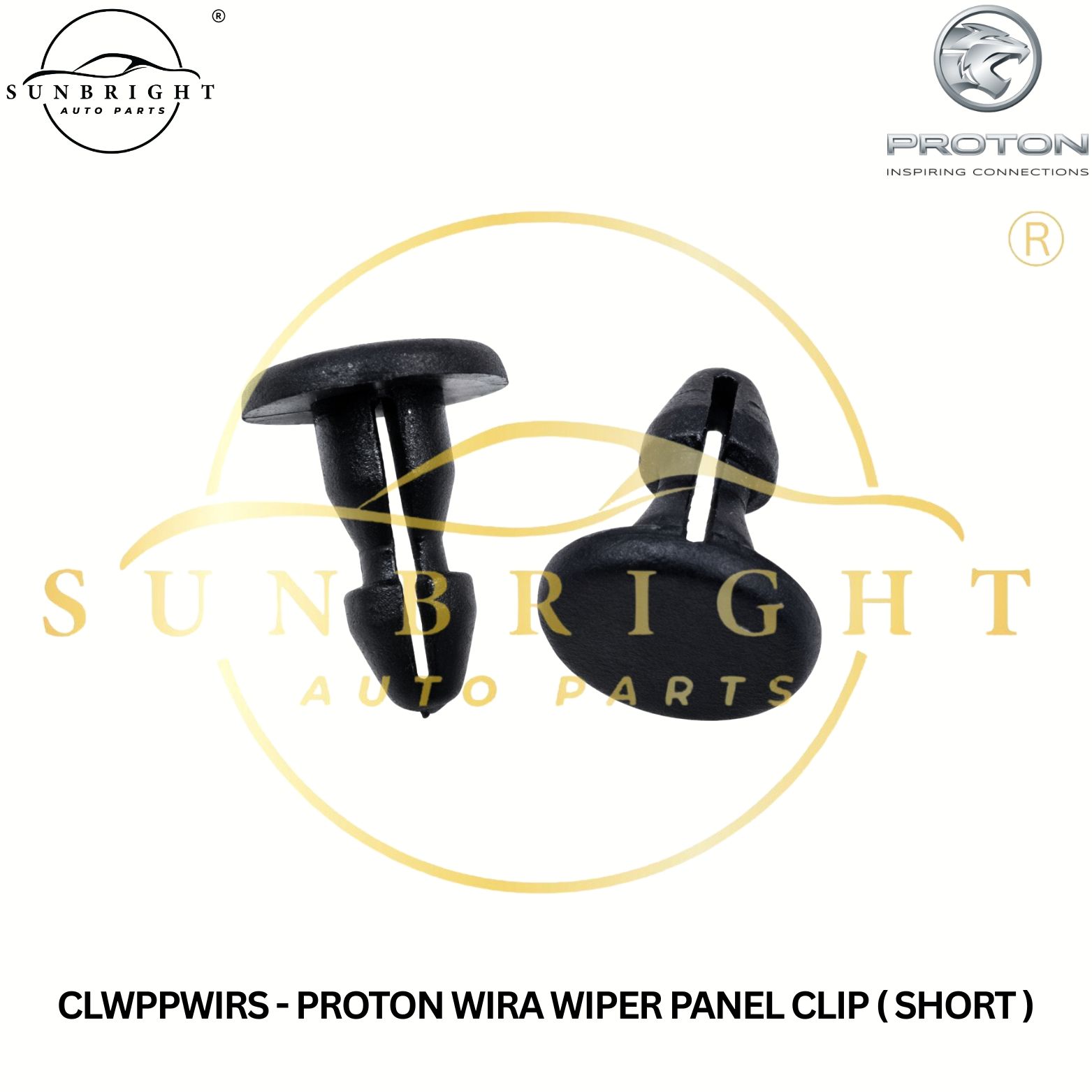 CLWPPWIRS - PROTON WIRA WIPER PANEL CLIP ( SHORT )