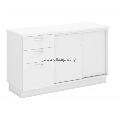 Sliding Door Cabinet + Fixed Pedestal 2Drawer1Filling Klang HQ-YSP 7123 