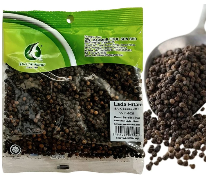 Black Pepper 70 Grams RM5.60 X 5 Units C.Dwi Makmur