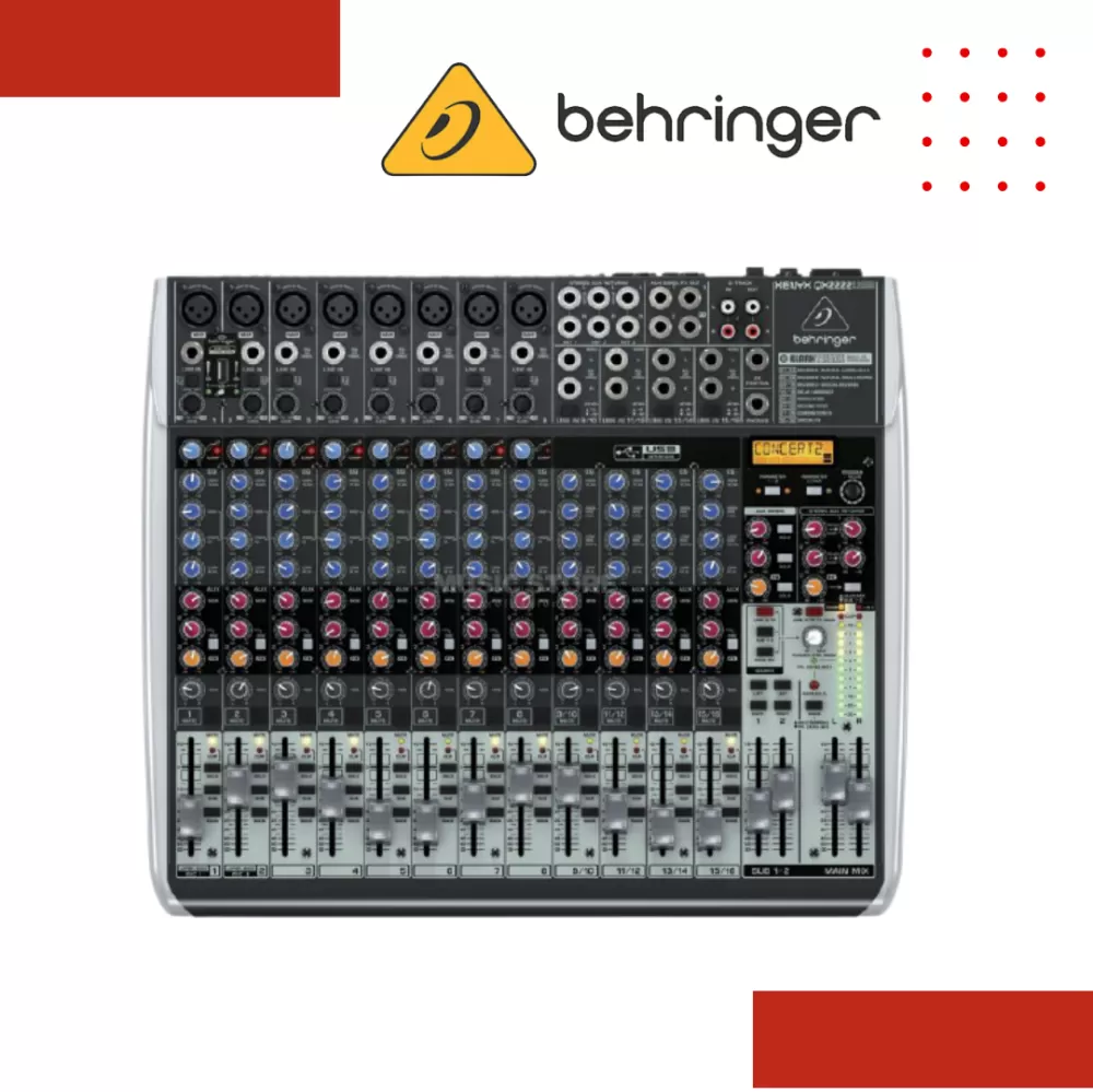 Behringer XENYX QX2222USB Mixer with USB and Effects