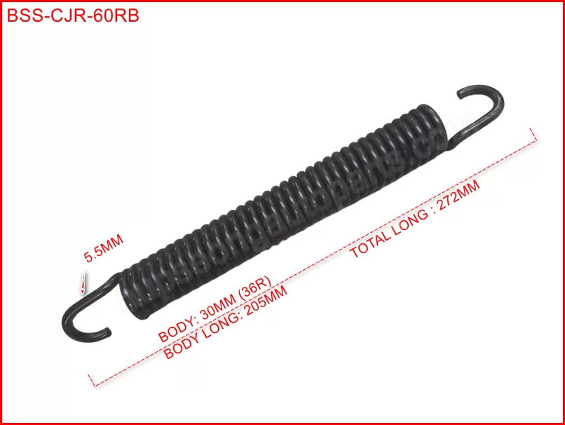 ISUZU LORRY CJR REAR BRAKE SHOE SPRING 11" #60=LONGTL272MM (BSS-CJR-60RB)