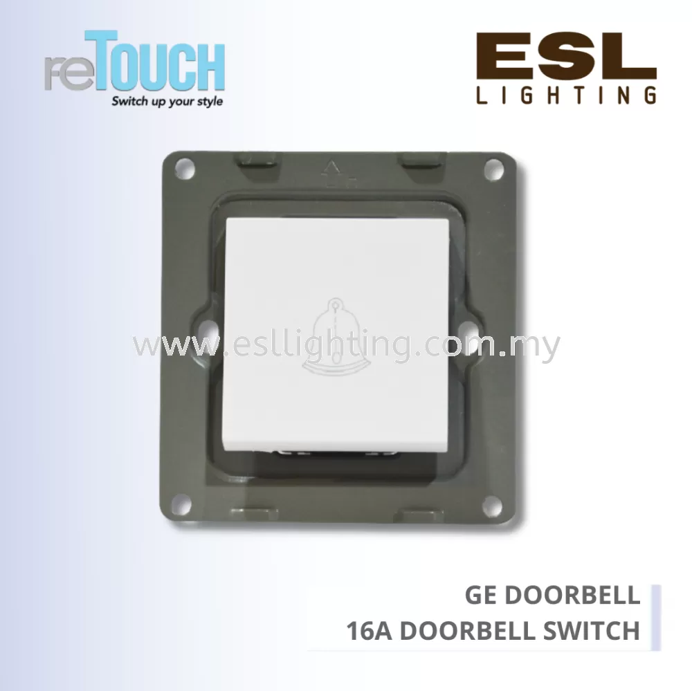 RETOUCH GRAND ELEMENTS - GE DOORBELL - E/SW013W-GW – 16A DOORBELL SWITCH