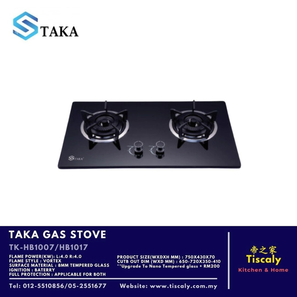 TAKA GAS STOVE TK-HB1007 / HB1017