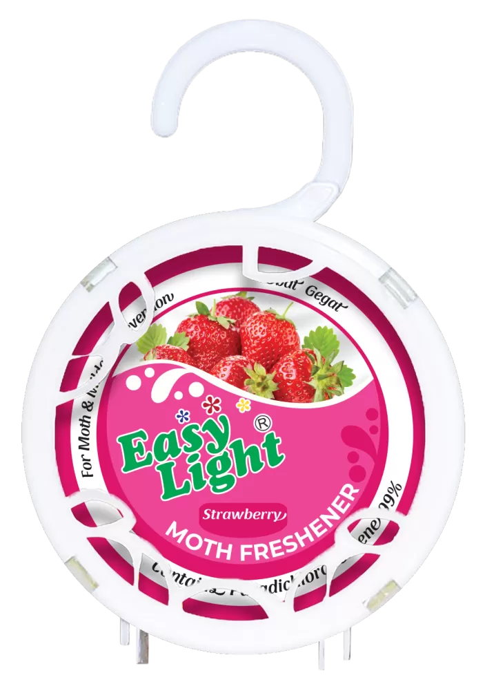 Easylight Moth Freshener 140gm - Strawberry (Mothballs / Ubat Gegat)