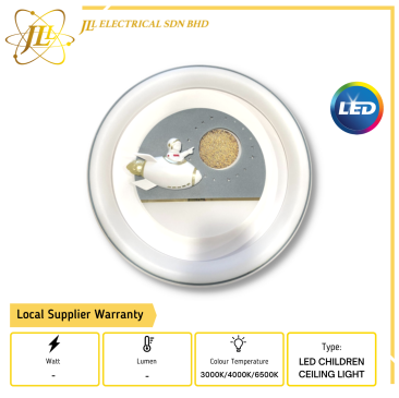 JLUX ASTRONAUT YD121-3 AC165-265V 50/60HZ 20INCH 3 COLOURS PLASTIC LED CHILDREN CEILING LIGHT