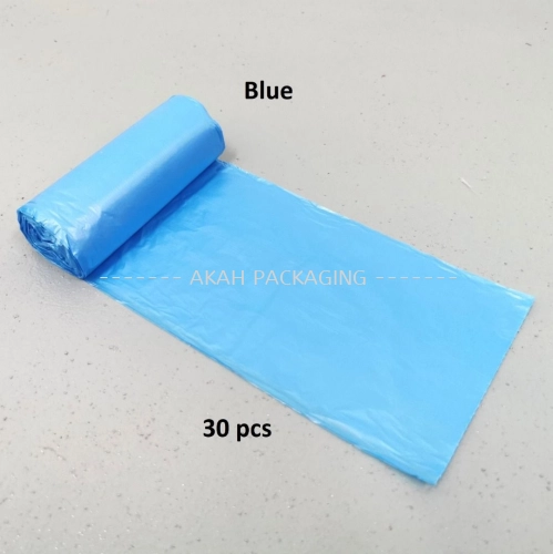 BLUE - Small Size Garbage Bag Roll 47cm x 54cm [18 Inch x 22 Inch]