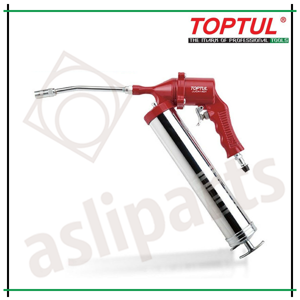 TOPTUL Air Operated Continuous Flow Grease Gun Pistol Grip Type W/6" Rigid Tube JJCA1401