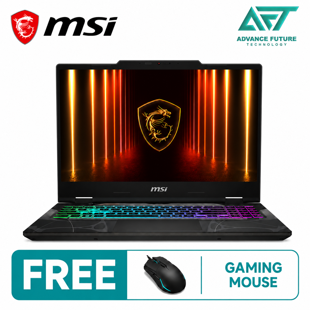 MSI Cyborg 15 B13WFKG-680MY 15.6'' FHD 144Hz Gaming Laptop Translucent Black ( Intel Core i7 13620H, 16GB, 1TB SSD, RTX5060, W11 )