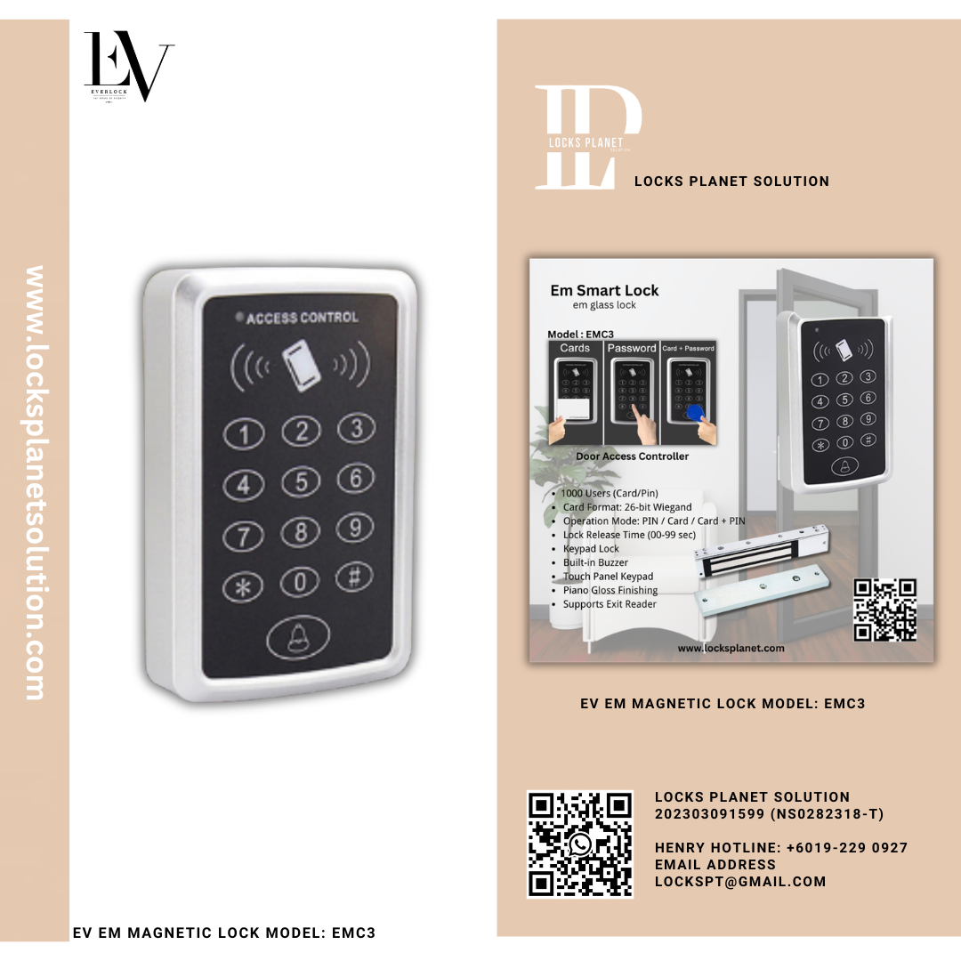 EV EM MAGNETIC LOCK MODEL: EMC3