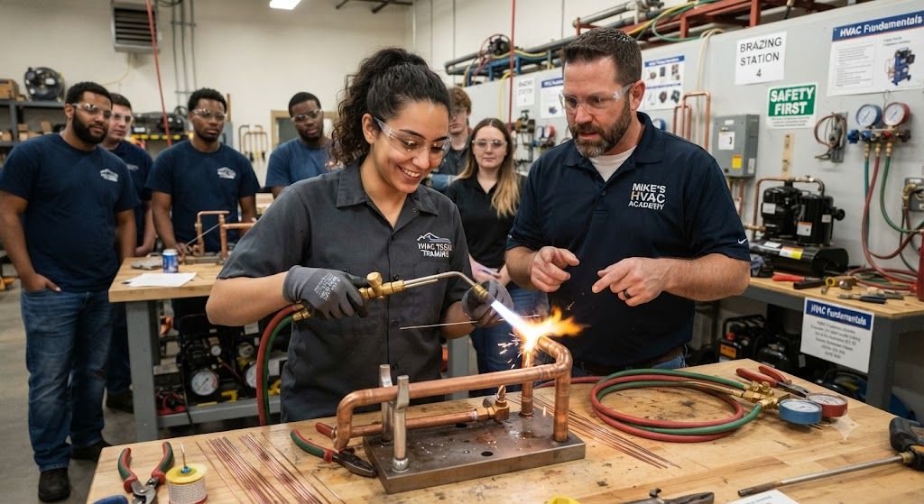 HVAC refrigeration copper tubing brazing course