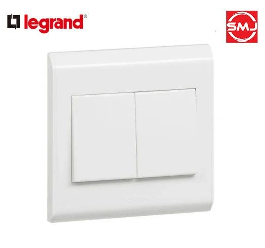 Legrand 617002 Belanko 2 Gang 1 Way Switch 