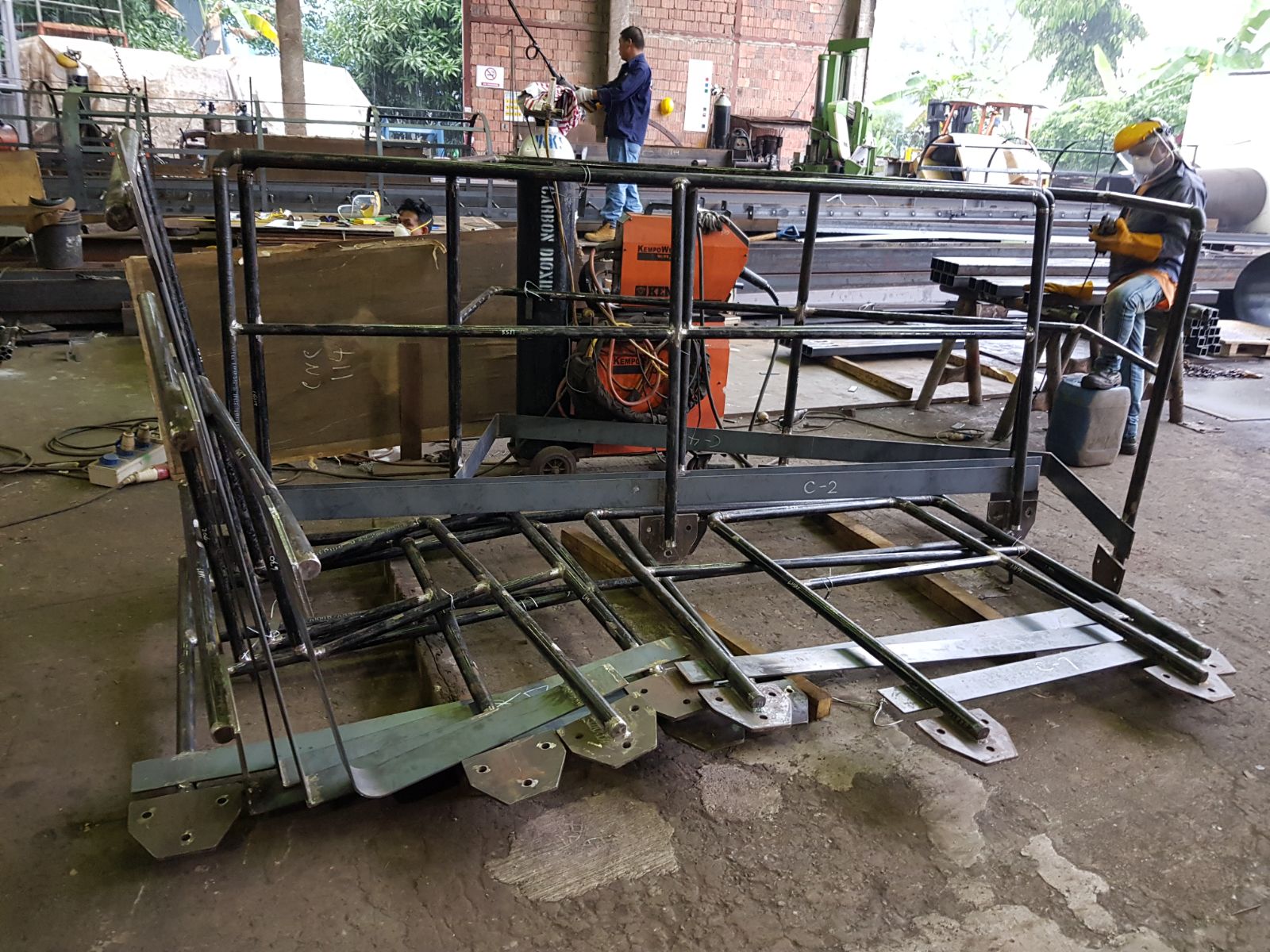 Metal Railing for Oil Rig