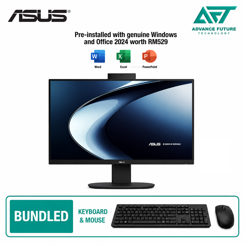 Asus V440VA-KBPC036WS 23.8" FHD All-in-One Desktop PC Black ( Intel Core 5 210H, 16GB, 512GB SSD, Intel, W11, H&S 2024&M365 )