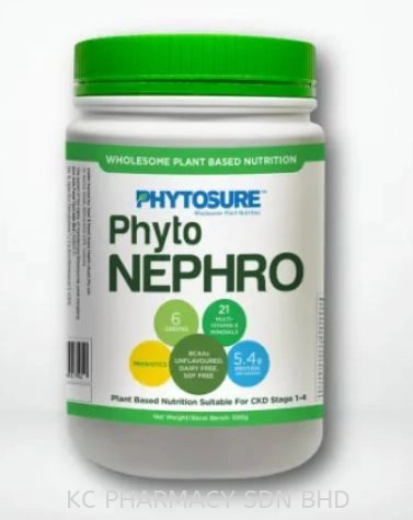 (HOT PRODUCT) PHYTOSURE NEPHRO POWDER 500G [FOR Kidney Care] (EXP DATE:09/08/2024)