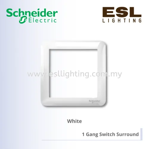 SCHNEIDER Affle Plus 1 Gang Switch Surround - A3G3001_WE